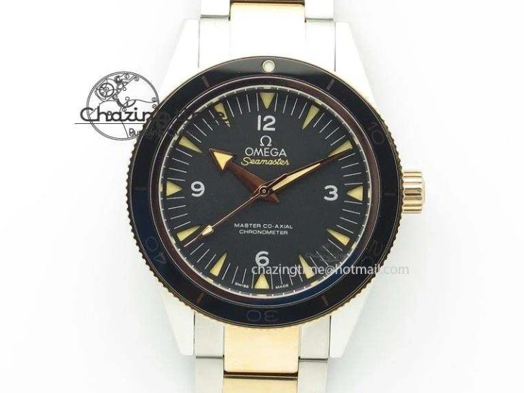 0409 HighQuality Seamaster Diver 300M OMF 1:1 Best Edition Blue Red Ceramic White Dial on SS Bracelet A 7705